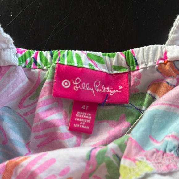 Lilly Pulitzer for Target Pink and Green Romper Tropical Delight - Picture 2 of 4